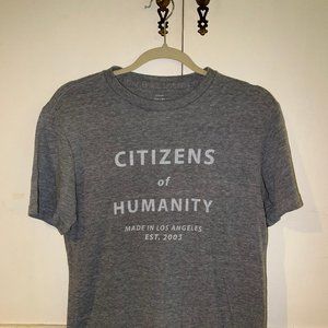 Citizens of Humanity Womens Grey Logo T-Shirt